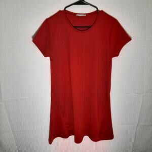 Zara Trafaluc L Dress Women's Red Shirt Dress Fall Winter Stretch TRF Morocco